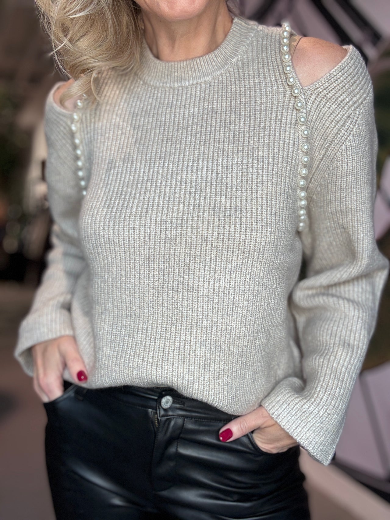 Rowcc rib pearl knit