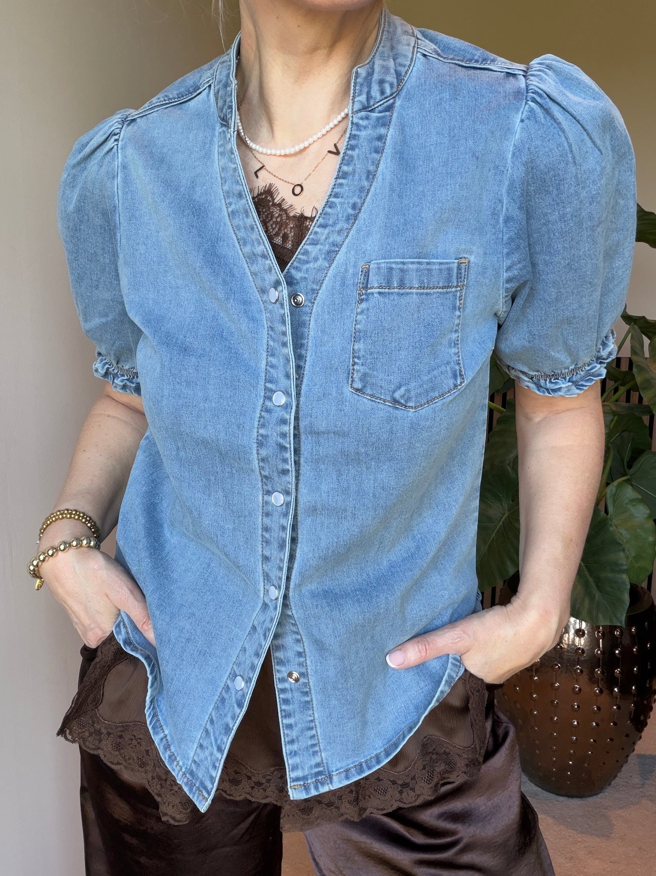 Victoria Blouse Denim