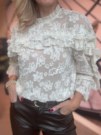 Thumbnail for Blouse met volantdetails
