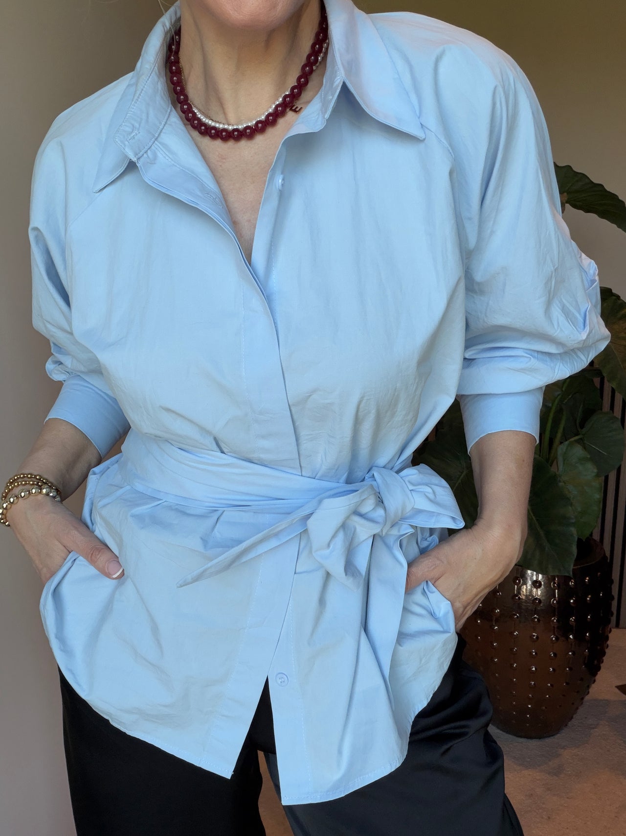 Blouse strikceintuur