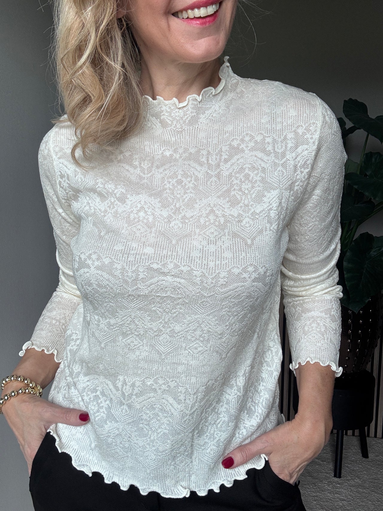 Viscose mix top Lara