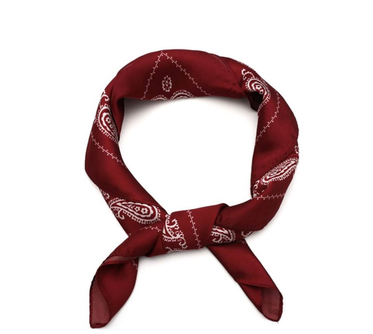 Bandana bordeaux paisley