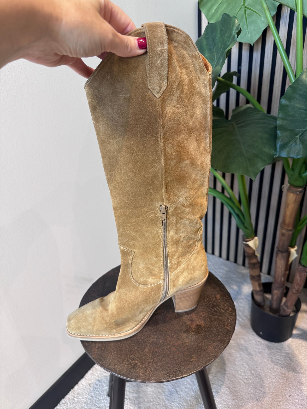 Karina's Vintage ViaVai hoge laars camel maat 41