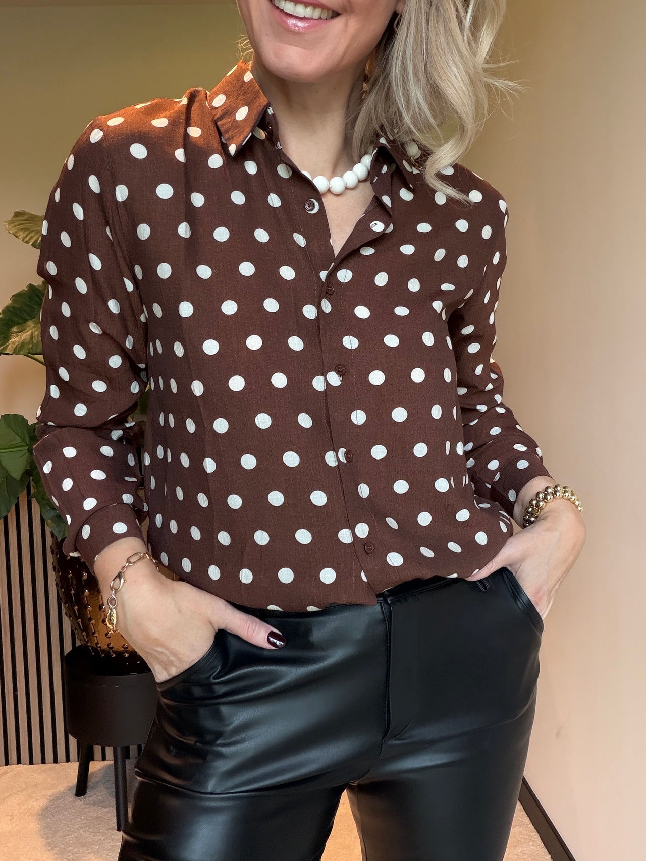 Polkadot blouse