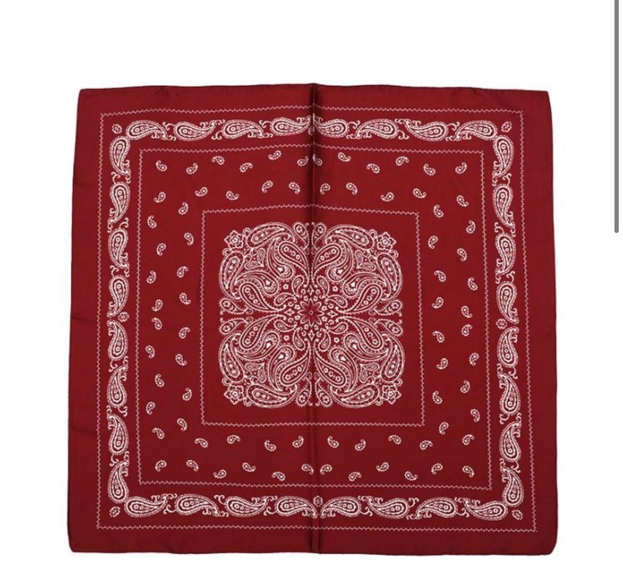 Bandana bordeaux paisley