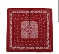 Thumbnail for Bandana bordeaux paisley