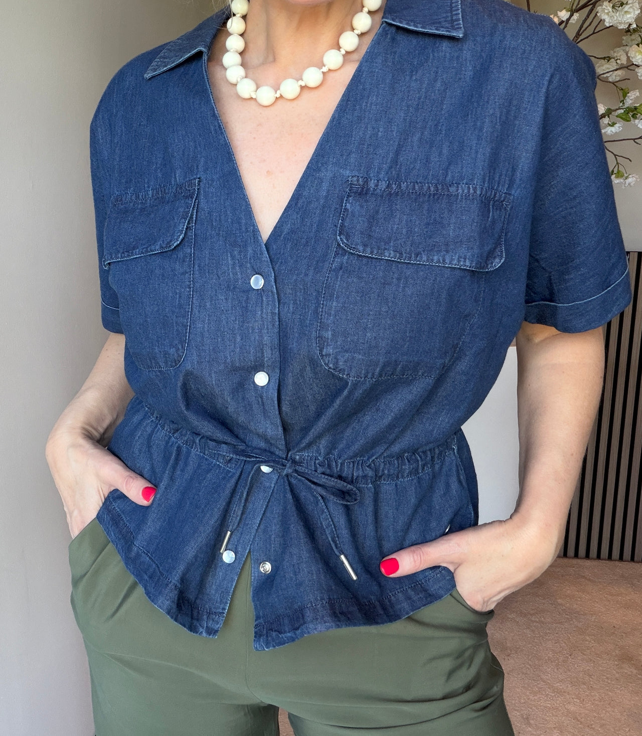 Drew Drawstring Denim