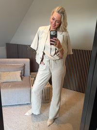 Thumbnail for Blazer linnen/viscose pinstripe