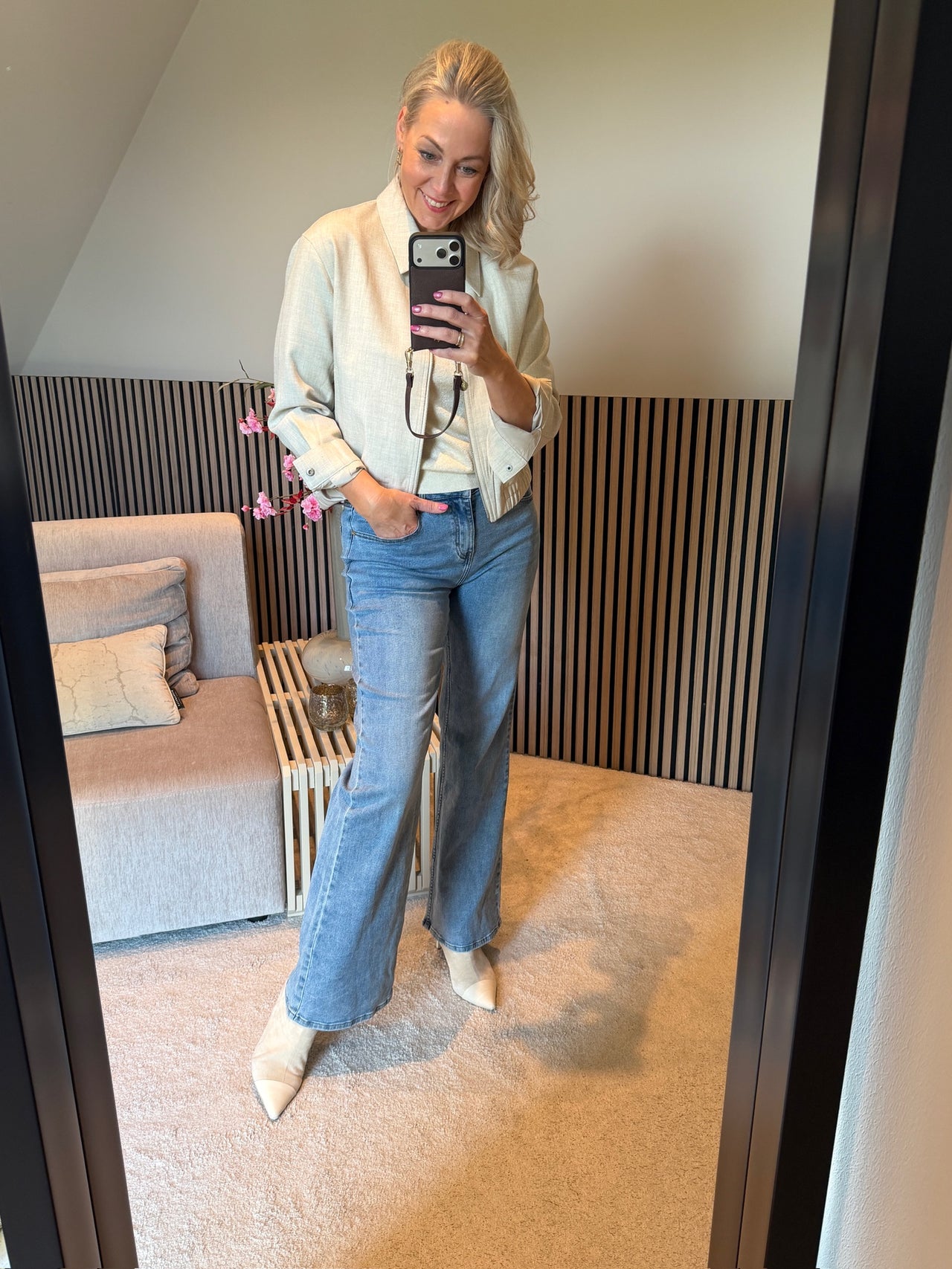 Brielle Flare Denim light stone L34