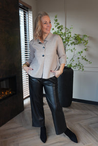 Thumbnail for Faux leather straight