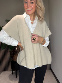 Thumbnail for Gilet oversized baby alpaca