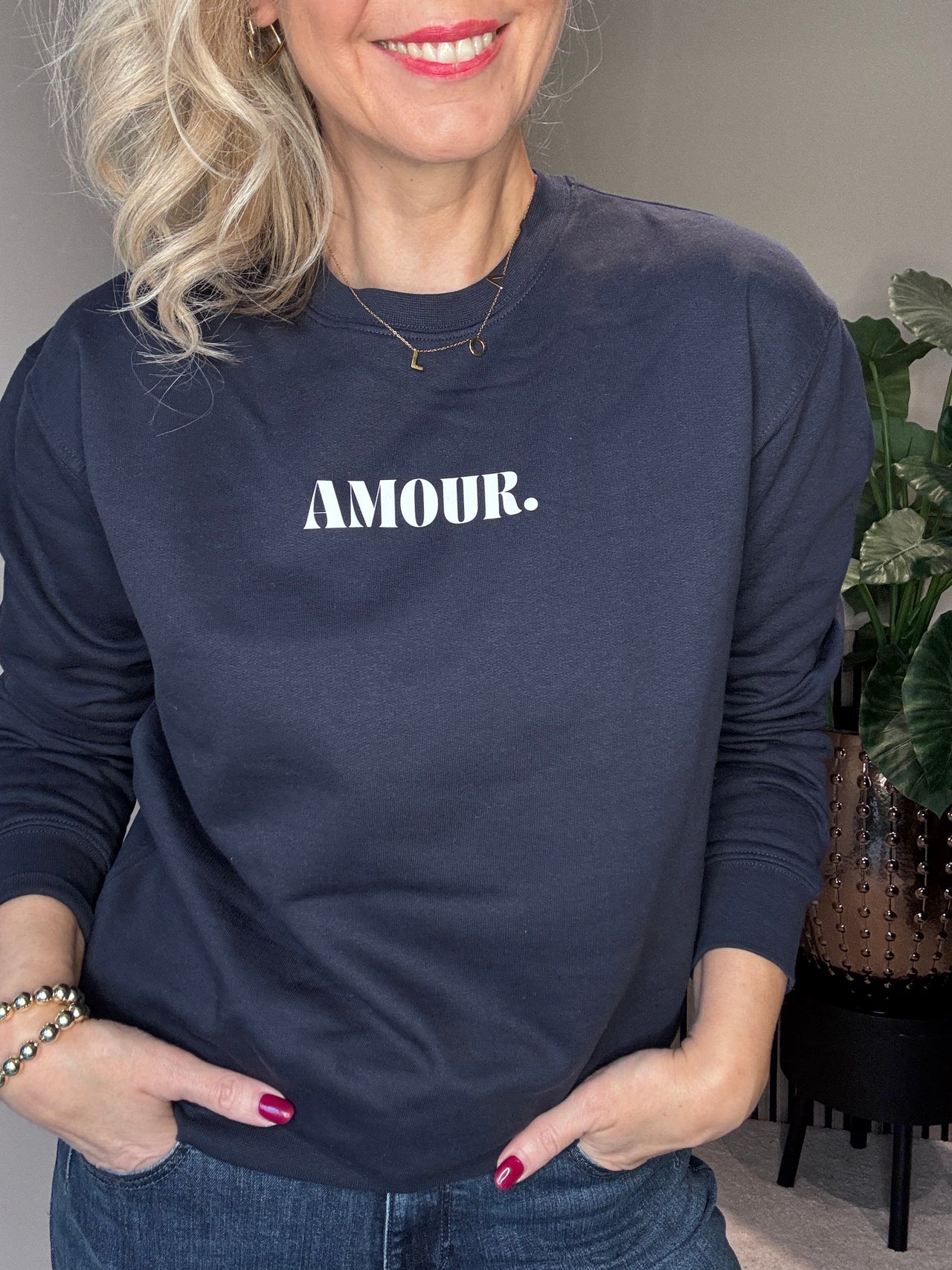 Sweater Amour donkerblauw