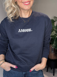 Thumbnail for Sweater Amour donkerblauw