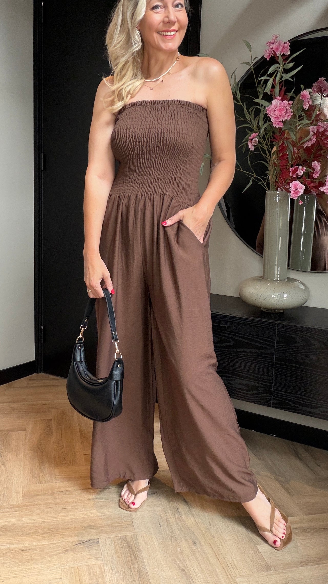 Jumpsuit bruin