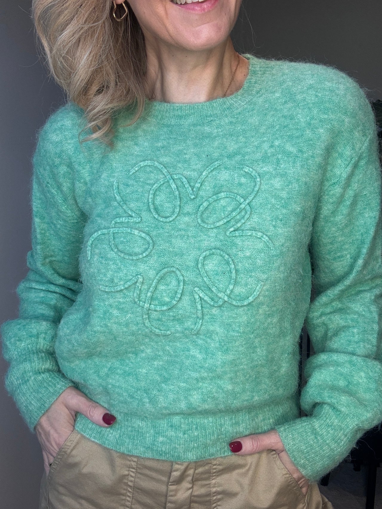Karina's Vintage Josh V trui green