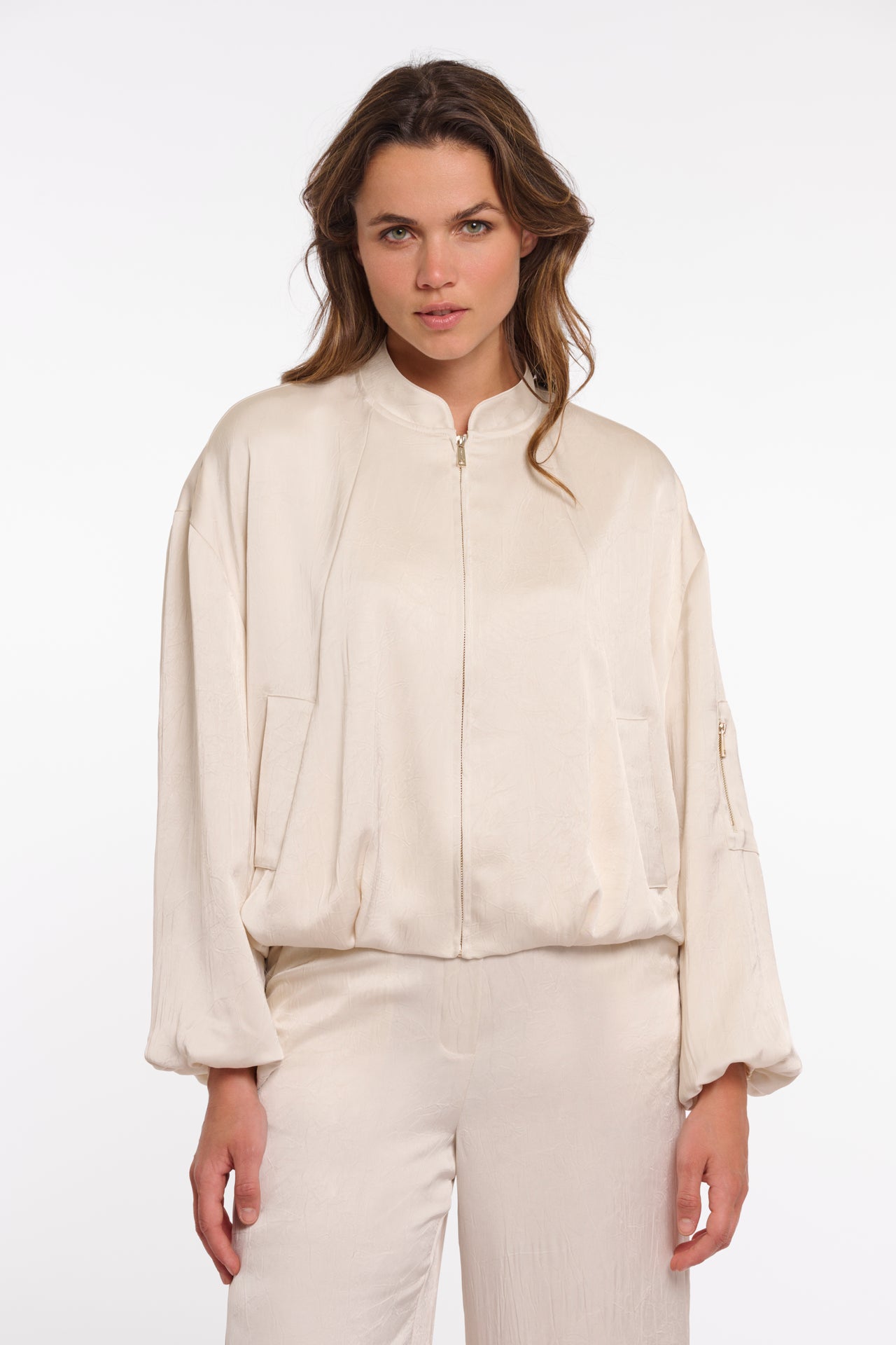 Bomber jacket satijnlook Birch