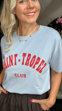 Thumbnail for T shirt Saint Tropez-club licht blauw