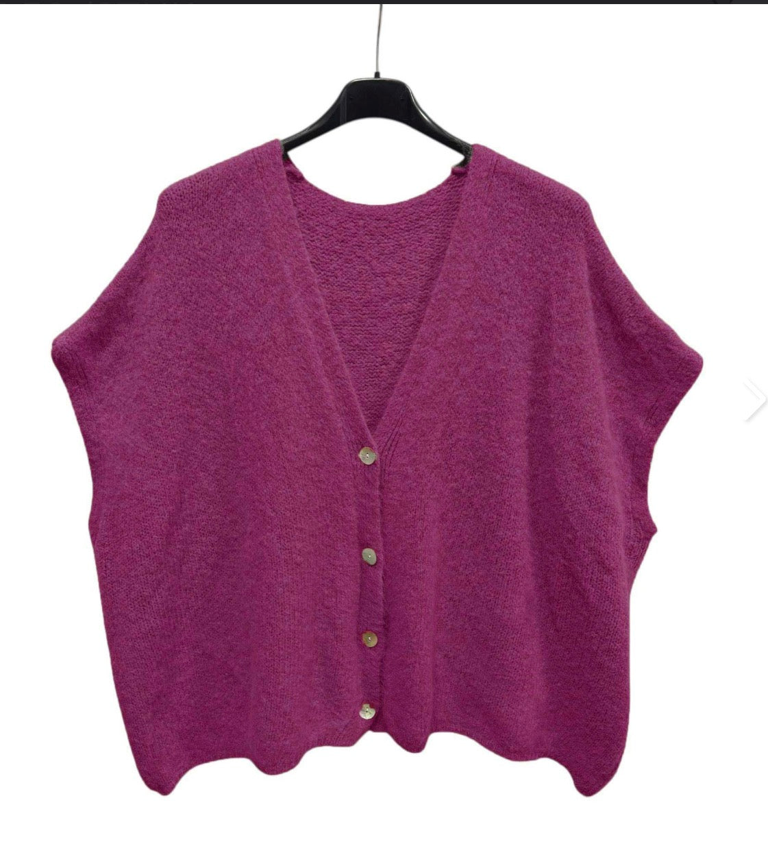 Gilet oversized baby alpaca