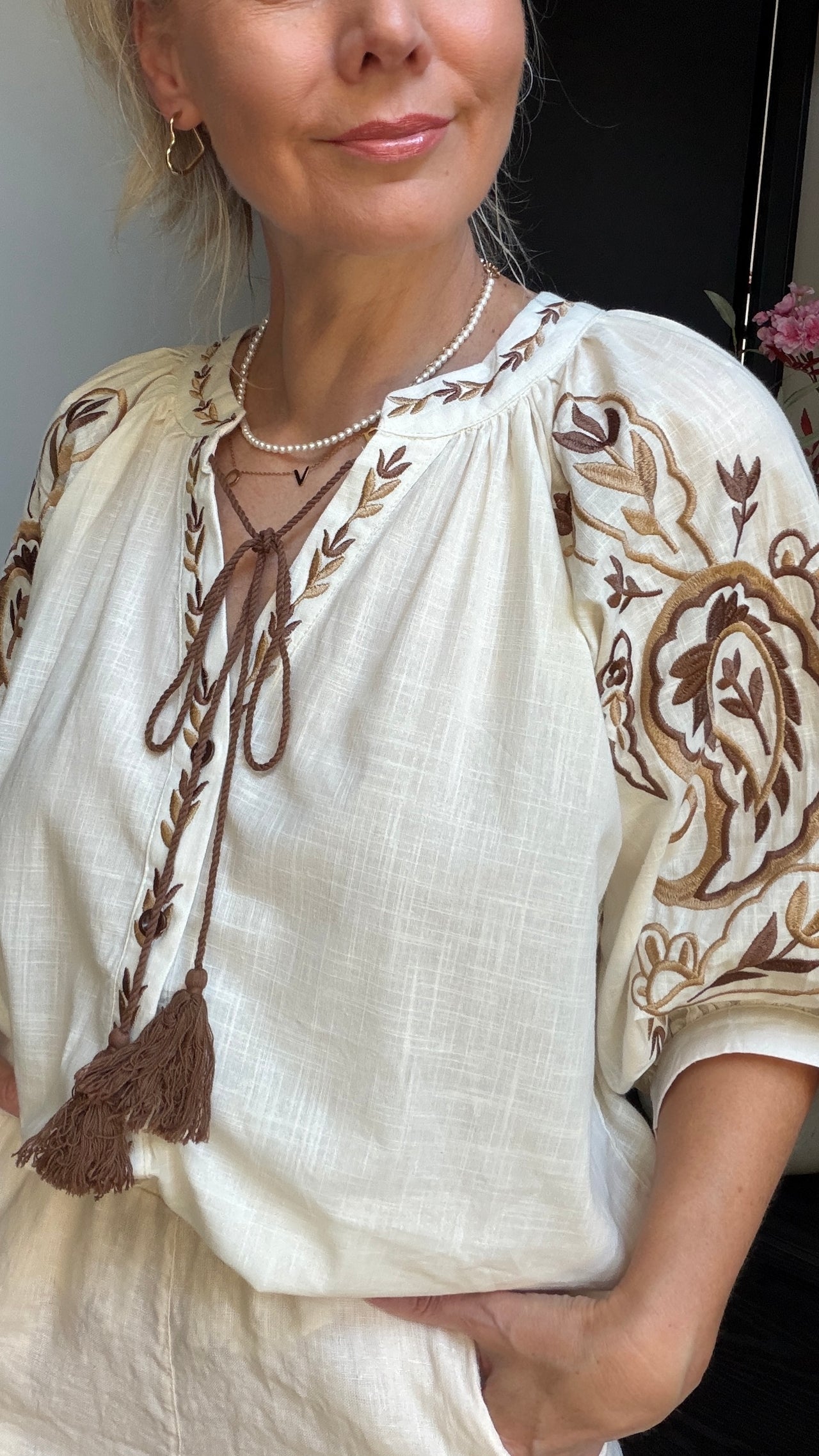 Blouse Anna zand