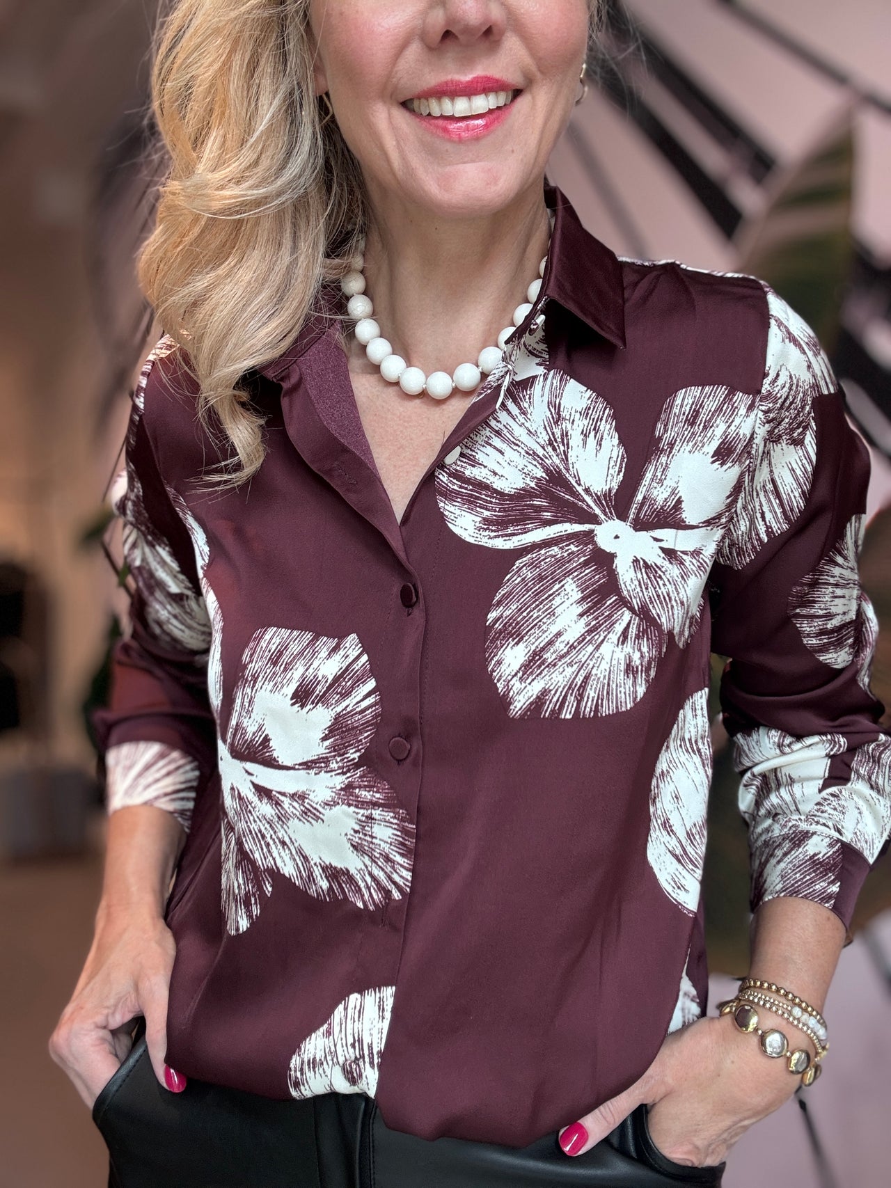 Blouse flower big
