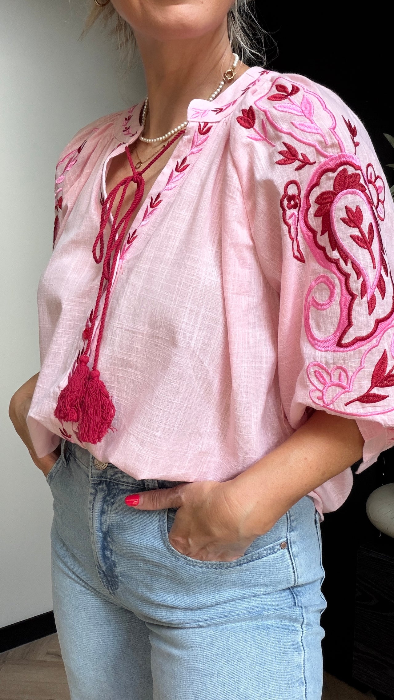 Blouse Anna roze