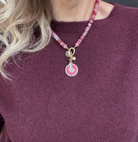 Thumbnail for Fushi ketting roze/bordeaux love