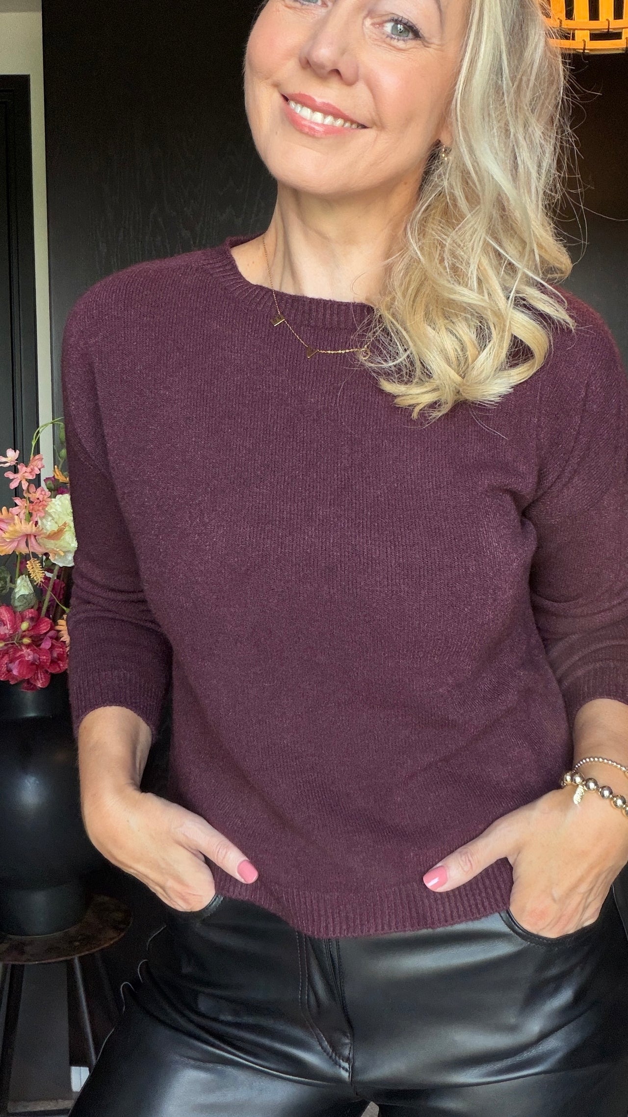 Viscose fijnbrei trui 8824