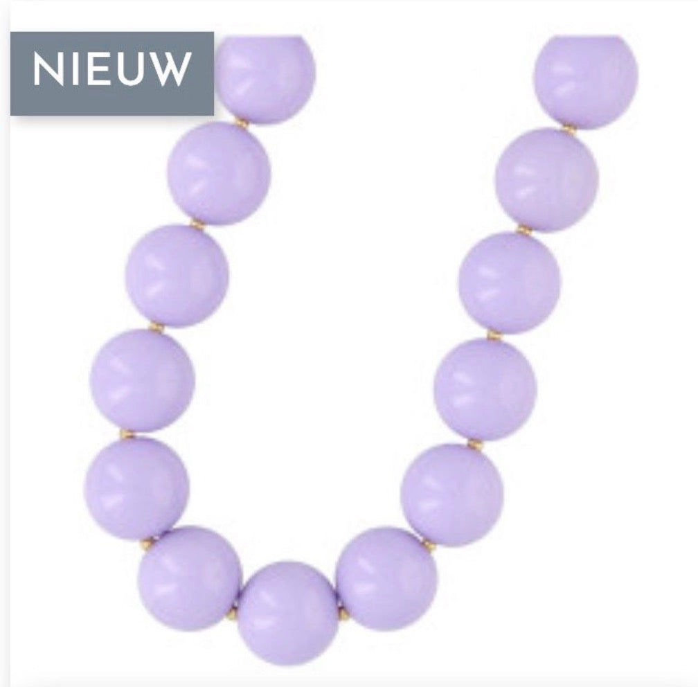 Fushi ketting kralen lila