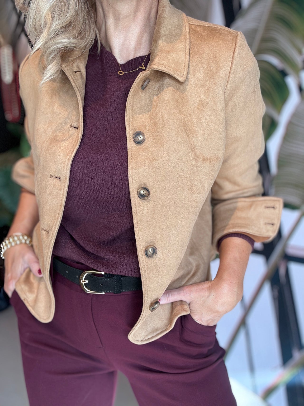 SRB4698 Jacket Faux suede