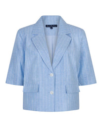 Thumbnail for Blazer linnen/viscose pinstripe