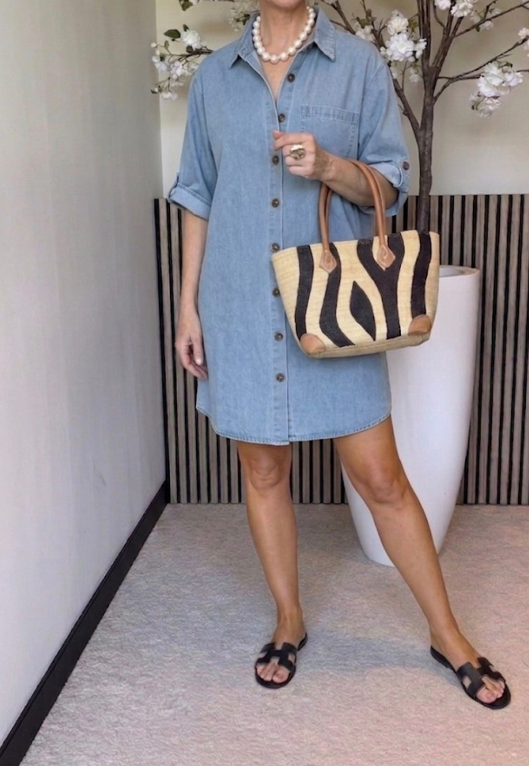 Denim blousejurk Saar