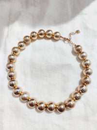 Thumbnail for Dikke kralen copper coated ball beads goud