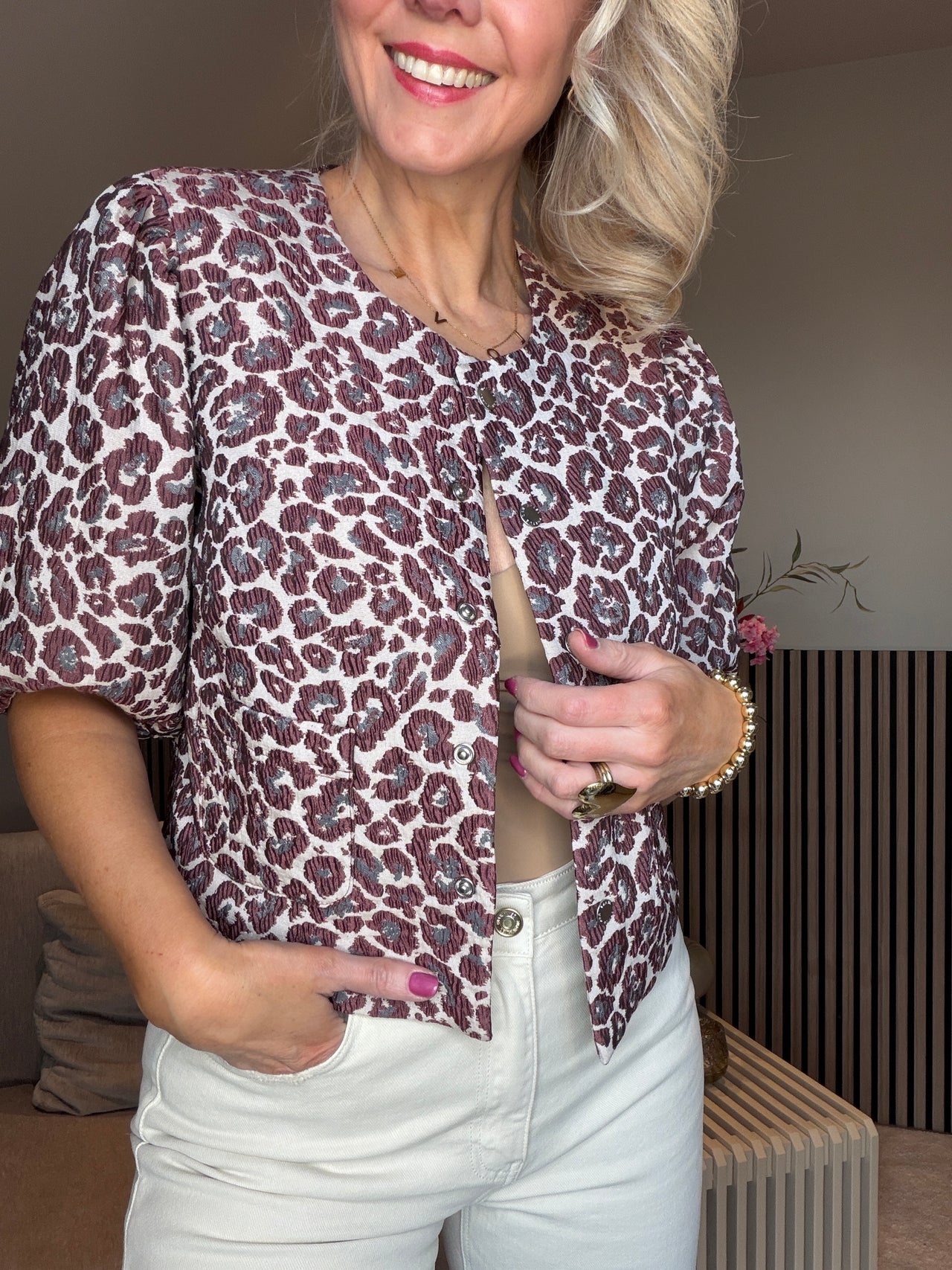 Danelle Leopard Jacquard