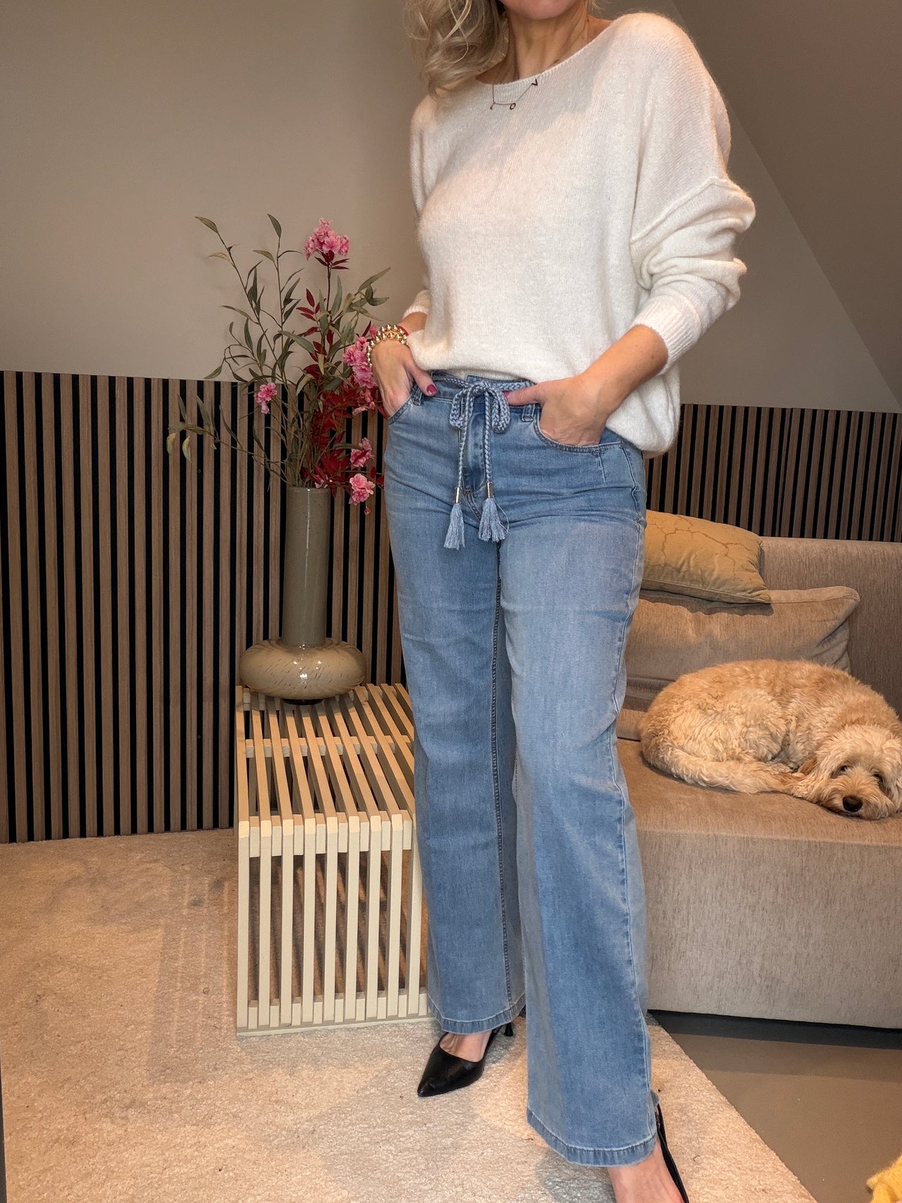 Colette & Belt Light Blue L32