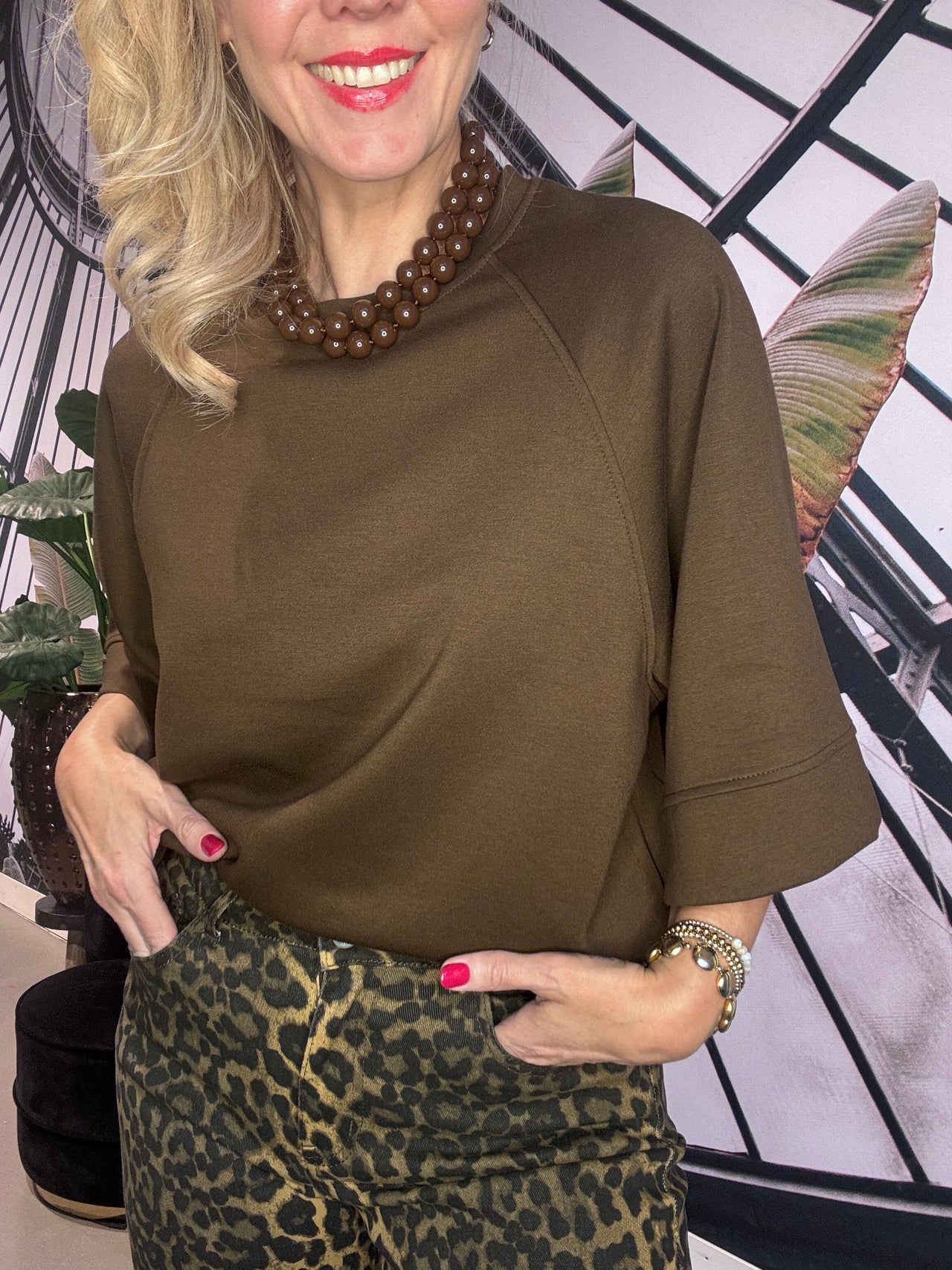 Sweater korte mouw