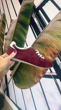 Thumbnail for Sneaker suedine bordeaux