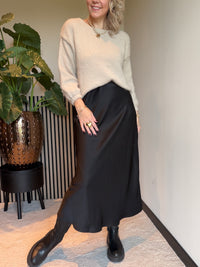 Thumbnail for Rok Gewo satijnlook black