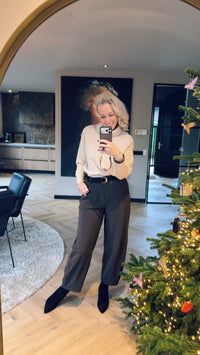 Thumbnail for Travelkwaliteit balloon trousers donkerbruin