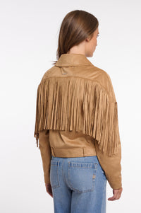 Thumbnail for Suede jacket with fringes
