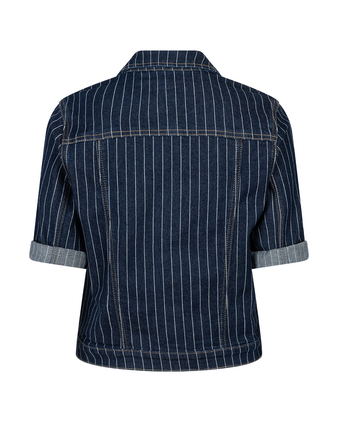 Jackie Short Sleeve Denim Pinstripe
