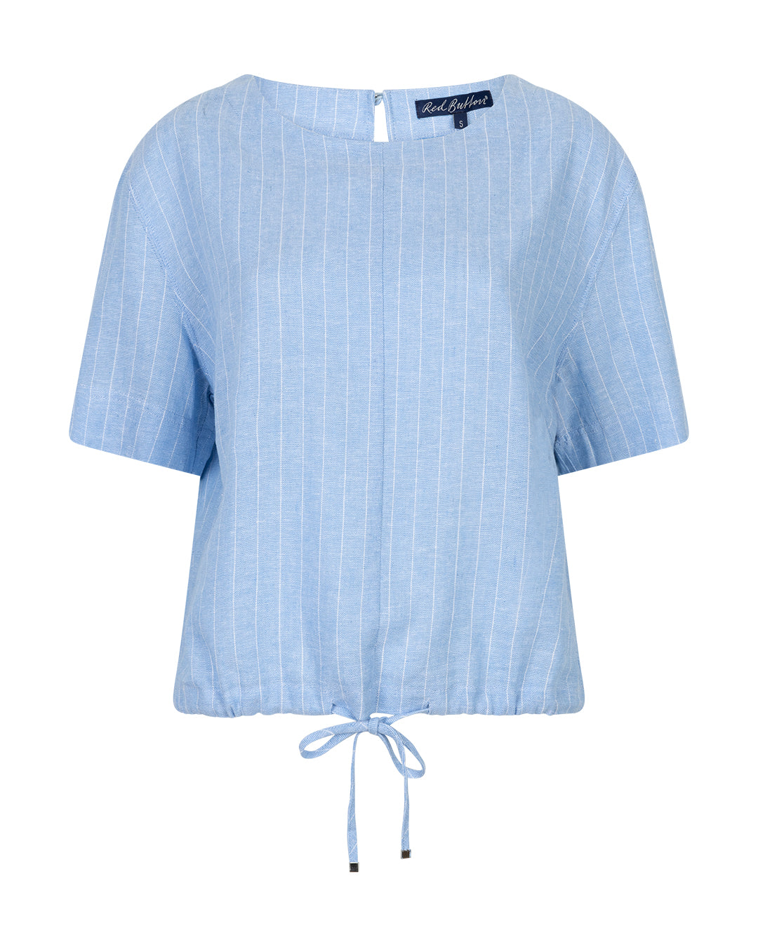 Skyler Linen/Visc Pinstripe light blue