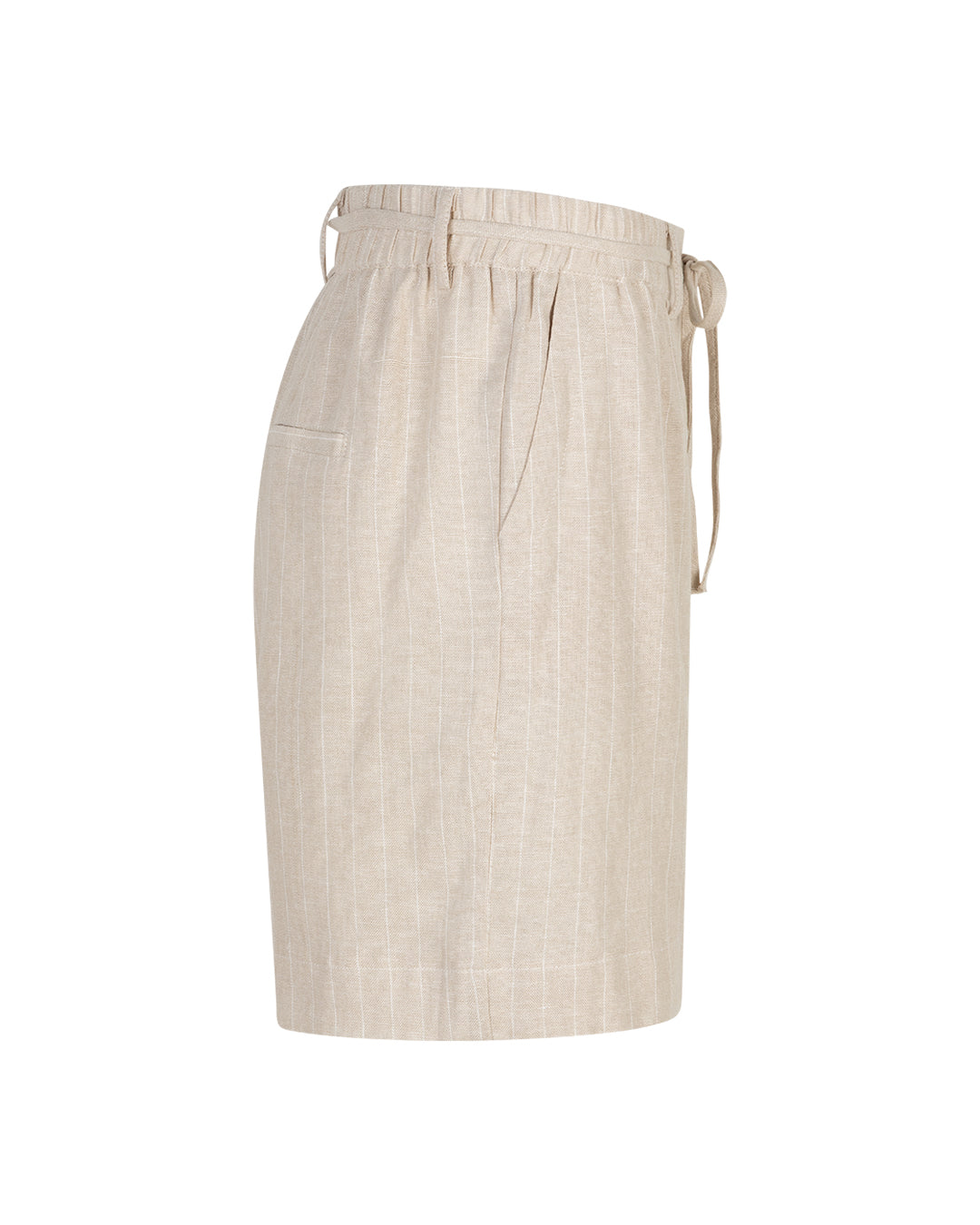 Cami Short Linnen Viscose Pinstripe