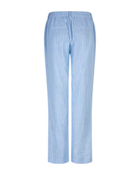 Thumbnail for Claudette Cotton Linnen/Viscose Pinstripe  Light blue L32