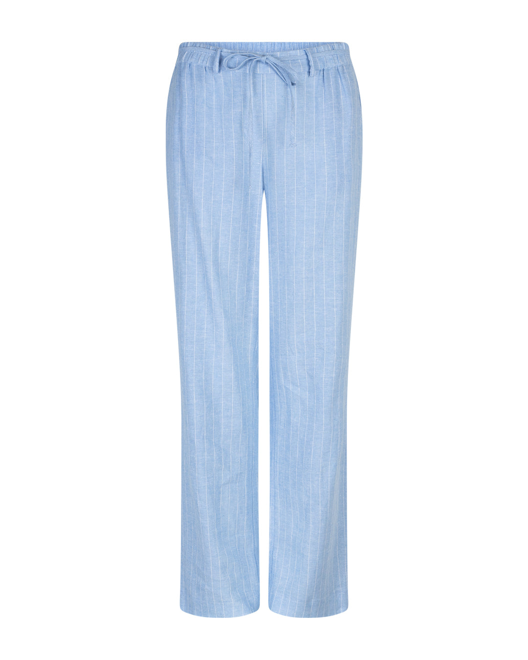 Claudette Cotton Linnen/Viscose Pinstripe  Light blue L32