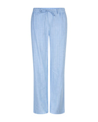 Thumbnail for Claudette Cotton Linnen/Viscose Pinstripe  Light blue L32