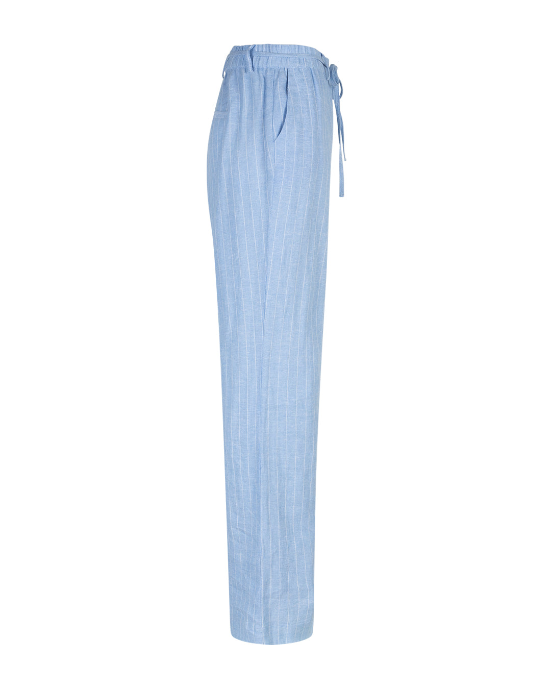 Claudette Cotton Linnen/Viscose Pinstripe  Light blue L32