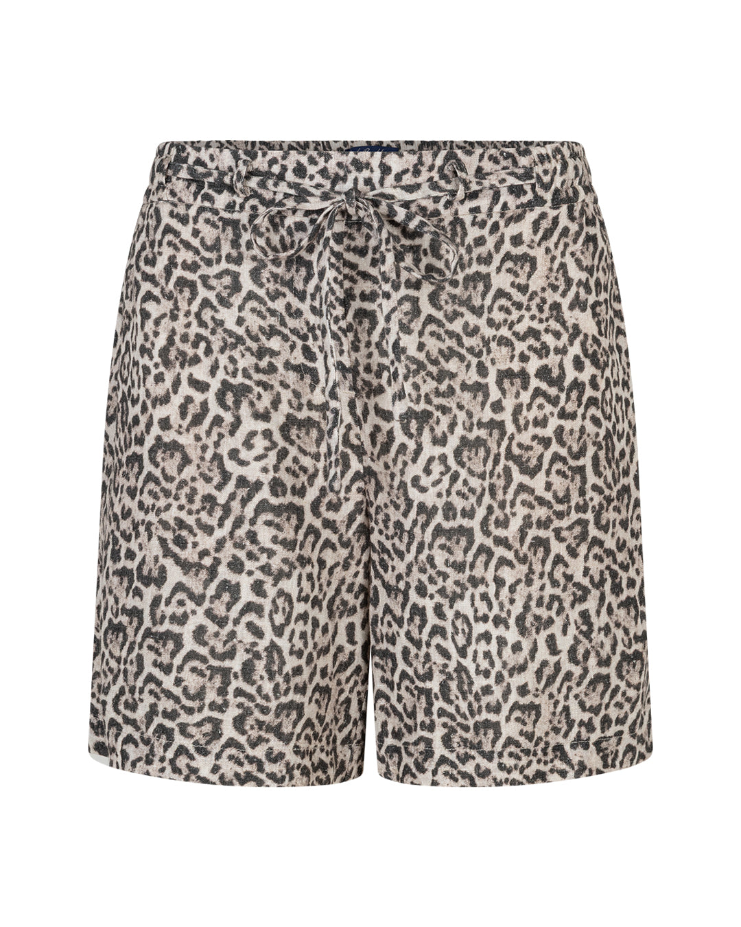 Claudette Short Linen Leopard