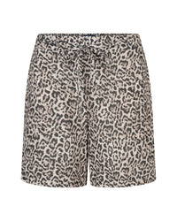 Thumbnail for Claudette Short Linen Leopard