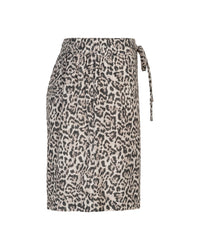 Thumbnail for Claudette Short Linen Leopard