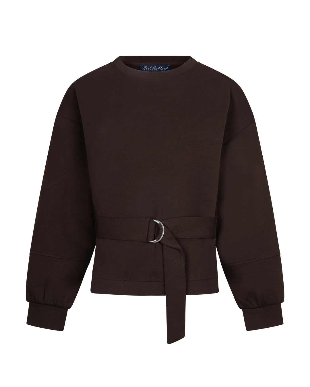 Shakira top & belt scuba Espresso - Red Button